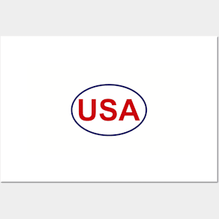 USA Sticker Posters and Art